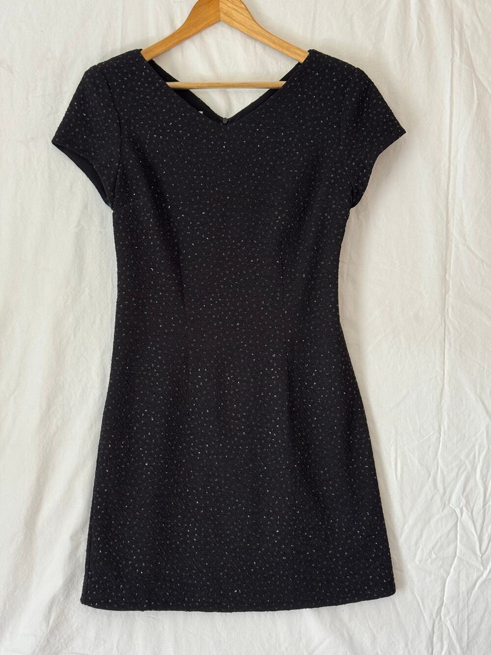 VTG David Warren Little Black Dress Sparkle Size 10